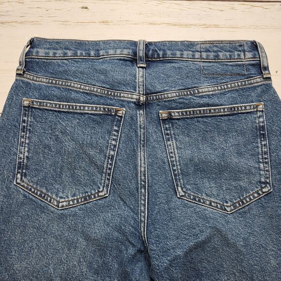 J. Crew 96 Slim Straight Jeans Medium Lark Wash High Rise Full Length Stretch 26 - Picture 6 of 10